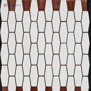 KI- 1X3 STRETCH HEXAGON - WHITE tiles