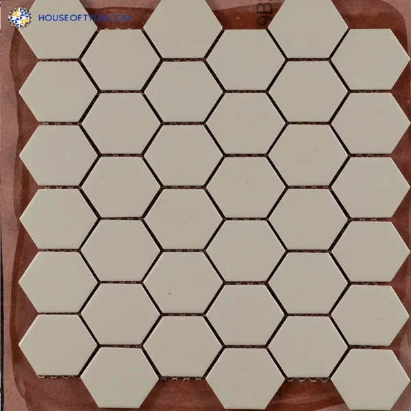 KI-2X2 HEXAGON IVORY tiles