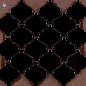 KI- 4X4 ARBESQUE LANTERN- BLACK tiles
